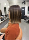 切りっぱなしボブ