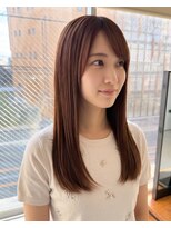 零秒女髪 千里丘店&nbsp;ツヤ感溢れる上品ロングストレートヘア髪質改善艶髪美髪艶感