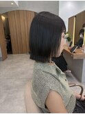 切りっぱなしボブ