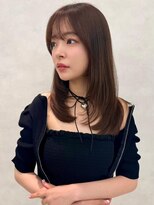 アッシュ 中野店(Ash)&nbsp;20代30代/レイヤー/くびれ/透明感/小顔/オリーブベージュ/美髪