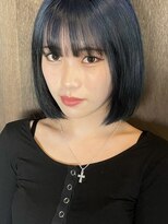 棗&nbsp;田辺／黒髪ぱっつんのミニボブ