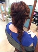 ロング編み込みアレンジ【ヘアセット　立川/立川南/八王子】