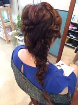 ロカット サロン(Roquat Salon) ロング編み込みアレンジ【ヘアセット　立川/立川南/八王子】