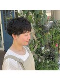 ショート×くりんくりんパーマ