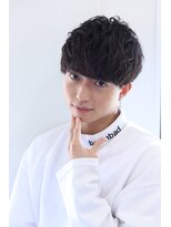 ソイクフ 高田馬場店(SOY-KUFU)&nbsp;MEN'S HAIRマッシュパーマのアッシュブラック