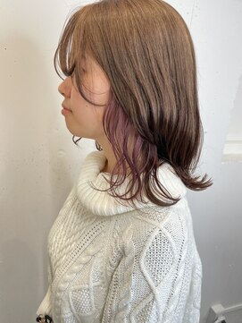 アイリー 名古屋(A/LEE) インナーカラー×ピンク