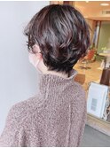 【morio 原宿】マッシュショート　癖毛風パーマ　ウェーブ