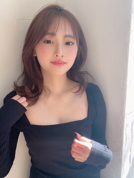 ハニーシブヤ(HONEY shibuya) 【HONEY渋谷】抜け感たっぷりくびれミディ×ヌーディーベージュ