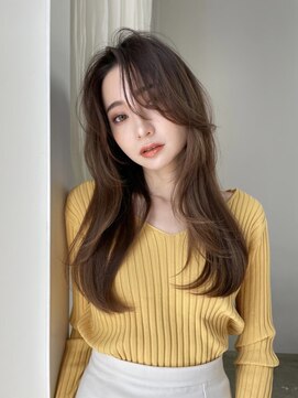 クイーン バイ ノイズ 西院(QUEEN by noism) 韓国風 モカグレージュスタイル レイヤーカット 20代/30代/40代