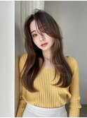 韓国風 モカグレージュスタイル レイヤーカット 20代/30代/40代
