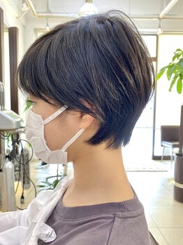 ヘアアーク(HAIR arc)の写真/【京成津田沼3分】360°美フォルムが叶う！実力派スタイリストがあなただけに似合うショートをご提案♪