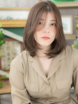 カバーヘア ブリス 北浦和(COVER HAIR bliss) センターパート&かきあげバングでアンニュイヘアc5北浦和