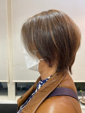 ラ シェンテ エイジア 川西(La Sente Aja) 【脱白髪染め大人のハイライトカラー】シルキーベージュ