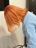 ベレーザ 原宿(Beleza) 869ブラッドオレンジブロンドヘアバイカラー逆グラデーション