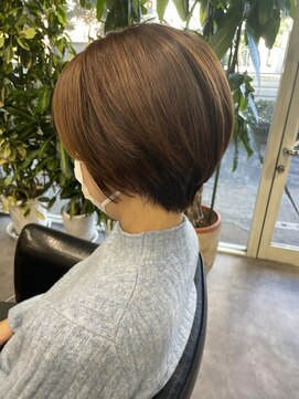 シェル 吉祥寺(shell) グレージュカラー/ボブウルフ/黒髪/ココアベージュ