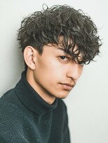 オーシャントーキョーオーバー 渋谷(OCEAN TOKYO OVER)&nbsp;波巻き束感ショートツーブロックマッシュアップバングコンマヘア