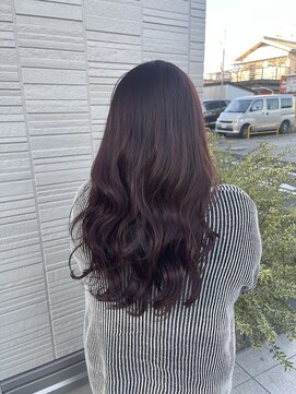 ジーズ(G's) ロングレイヤー/パープルブラウン/大人女子