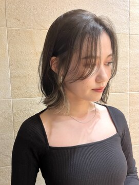 ビュートリアム265(BEAUTRIUM 265) 似合わせカット 切りっぱなしボブ インナーカラー ハイライト