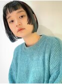 切りっぱなしボブ/エアリーロング/美髪/ピンクブラウン