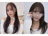 『韓国で流行☆スリークレイヤー』カット+韓国ストレート　15400