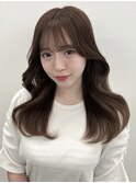 チョコレートブラウン 韓国ヘア くびれ巻き ヨシンモリ