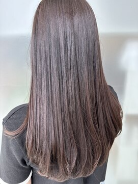 ユニ バイ マグ 長野店(Uni.by Mag) 20代30代40代艶感ストレートブラウン透明感ロング