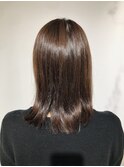 艶髪ベージュヘア/髪質改善/透明感カラー/小顔カット/30代/40代