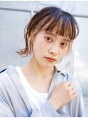 天神大名顔周りレイヤーカットミディアムボブタッセルボブ今泉