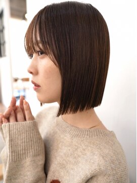 オルセン(OLSEN) ストレート/オリーブ/ベージュ/透明感/透け感/縮毛矯正