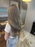 ★【ケアブリーチONカラーコース】ロング向け　￥23900～