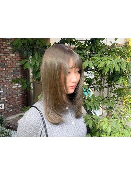 【椥辻駅1分】骨格やお顔の印象に合わせた“抜け感”たっぷりの顔回りカットが得意♪髪質改善/半個室