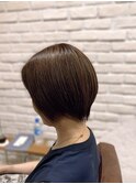 【MAGIC 小名木】丸みショートアッシュカラー・髪質改善