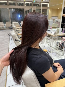 ゼスト フィーノ(ZEST fino) 【橋本姫奈】ブリーチなしでレッドブラウン