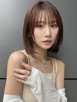 トルネード(TORNADO)&nbsp;ぱっつんボブ ワンレンボブ シースルーバング 切りっぱなしA0919