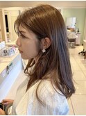 おとなの可愛いハイトーン艶々ゆる巻きロングレイヤー　