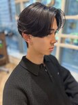 仙台/men's/センターパート/髪質改善/曲がる縮毛矯正