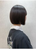 【切りっぱなしボブ】ボブ/立川/縮毛矯正/髪質改善/ストレート