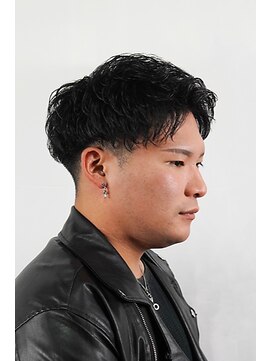 カズヘア 段原店(Kazu Hair) ツーブロック×ツイスト×アップバング