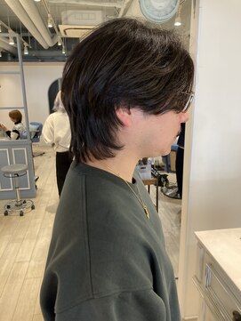 シェノン 赤羽店(CHAINON) メンズセンターパートウルフ志尊淳風ヘアスタイル赤羽美容室