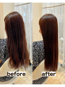 シゲ 自由が丘店(SHIGE) 乾かすだけでまとまる地毛風髪質改善ストレート40代50代縮毛矯正