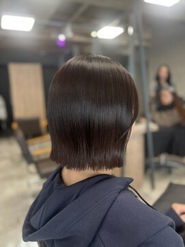 リンクエン(Link enn) 【くびれボブ】ボブ/ミニボブ/切りっぱなしボブ