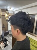 ナチュラルアップバング×フェードショート