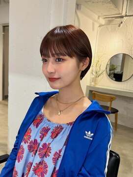 ザ ブリンク(THE BLINK) 大人可愛いショートマッシュショートミルクティーベージュ