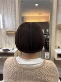 髪質改善白髪染めで叶える まとまり美髪ボブ