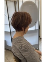 スクエアペア(SQUARE PAIR) くびれショート 白髪ぼかし チョコレート 40代50代
