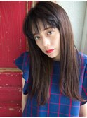 透けバングのドライストレート【平井】