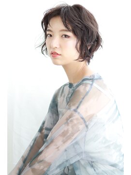 ヘアリゾート ラグーン(hair+resort lagoon) 【lagoon田辺佳菜】マッシュショート×ニュアンスパーマ