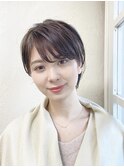 前髪あり大人ショートボブ20代30代40代表参道
