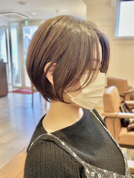 スニップ(Snip) 20代30代大人可愛い小顔丸みショートボブ前下がりショート