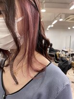 アジールヘア 所沢プロペ通り店(agir hair)&nbsp;インナーピンクミディアムイメチェン